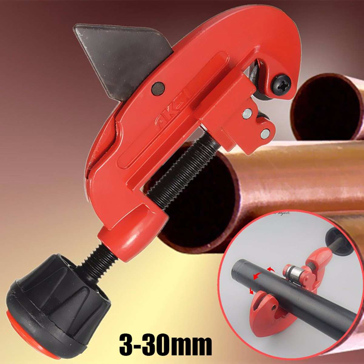 Pipes Tube Cutter Cutting Tool 18cm Adjustable Copper Vinyl Brass For 3mm-30mm G type Tube Knife Cut Plumbing Tool Main image