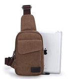 Men's Small Chest Sling Bags Travel Hiking Cross Body Messenger Shoulder Backpack Solid Men Canvas Bag Travel Bag Chestbags