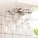 Stainless Steel Wine Rack Round Wine Glass Rack High Glass Rack Cabinet Wall Hanging Storage Box Wine Cabinet Decoration