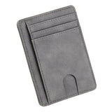 Slim Rfid Blocking Leather Wallet Credit Id Card Holder Purse Money Clip Card Case Passport Cover Business Card Holder Tarjetero