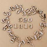 200Pcs/lot Mixed A-Z Alphabet Wood Letter Wooden Number Sticker Hand Craft 3D Scrapbooking Decorative Wood Figurines Miniatures