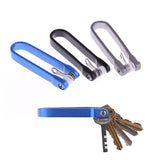 New Key Holder Clip Folder Pocket Tool U-Style Aluminum Smart Keychain Bag Housekeeper Carry Metal Aluminum Key Organizer