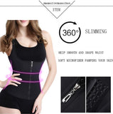 Shoulder Strap Waist Trainer Slimming Belt Vest Corset Women Zipper Hook Body Shaper Waist Cincher Slimming Weight Loss