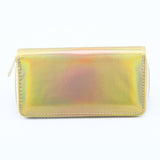 New Fashion Laser Zipper Long Wallet Women Leather Money Pouch Coin Phone Card Passport Holder Clutch Wallets Female Purses