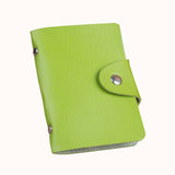 New 24 slots Fashion PU Leather Business Card Holder Organizer Hasp Men Women Bank Credit Card Holder Bag ID Card Wallet