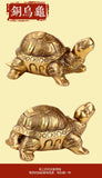 The copper tortoise turtle longevity Home Furnishing Figurine rich crafts decoration Symbolize wealth Animal figurine statue