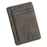 Slim Rfid Blocking Leather Wallet Credit Id Card Holder Purse Money Clip Card Case Passport Cover Business Card Holder Tarjetero