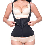 Shoulder Strap Waist Trainer Slimming Belt Vest Corset Women Zipper Hook Body Shaper Waist Cincher Slimming Weight Loss