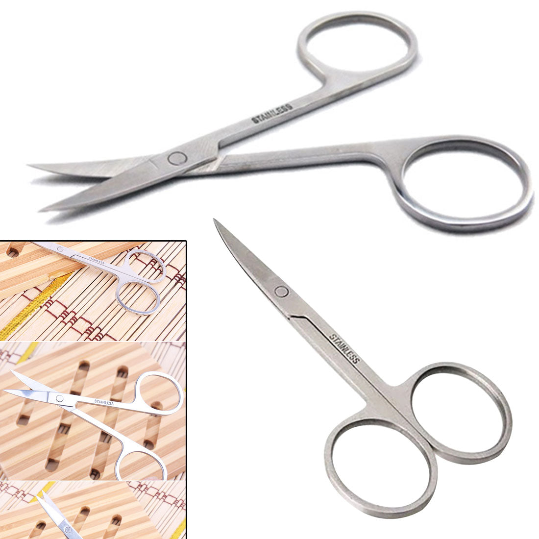 Professional Nail Scissor Manicure Tool For Nails Eyebrow Nose Eyelash Cuticle Scissors Curved Pedicure Scissors Secondary image