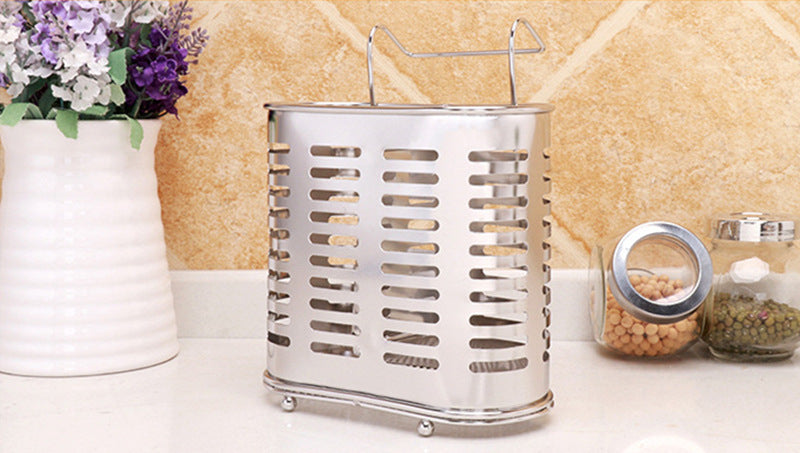 Multifunction Storage Box Rack Kitchen Organizer For Chopsticks Spoon Fork Stainless Steel Storage Rack Cutlery Holder Organizer
