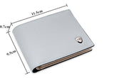Men Wallets Fashion Solid Color Cross Pattern Open Multi Card Position Wallet Men Leather Purse Men Carteira Billetera Hombre