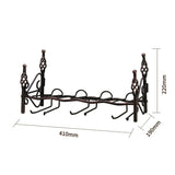 Wall-mounted four-bottle six-cup wine rack Wine Storage Shelf Hanging Shelf Barware Supplies Bar Wall Decor