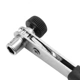 VLEEDC Mini Rapid Ratchet Wrench 1/4" Screwdriver Rod Quick Socket Wrench Tools Red