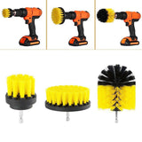 3pcs/set Drill Power Scrub Clean Brush For Leather Plastic Wooden Furniture Car Interiors Cleaning Power Scrub 2/3.5/4 inch
