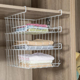 Home Storage Basket Kitchen Multifunctional Storage Rack Under Cabinet Storage Shelf Basket Wire Rack Organizer Storage