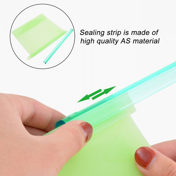 Reusable Silicone Vacuum Seal Food Fresh Bag Fruit Meat Milk Storage Containers Refrigerator Bag Kitchen Organizer