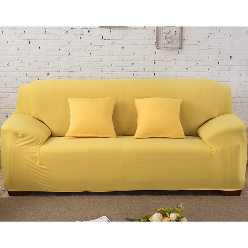 Grey Elastic Sofa Cover Cotton All-inclusive Stretch Slipcover Couch Cover Sofa Towel Sofa Cover for Living Room copridivano 1pc