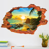 DIY 3D Creative Personality Landscape False windows Home Decor Removable Wall Stickers Waterproof Wallpapers Mural