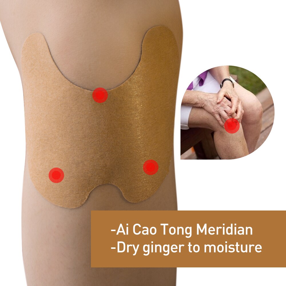 12pcs Knee Medical Plaster Wormwood Extract Knee Joint Ache Pain Relieving Sticker Knee Rheumatoid Arthritis Body Patch D1802 Secondary image