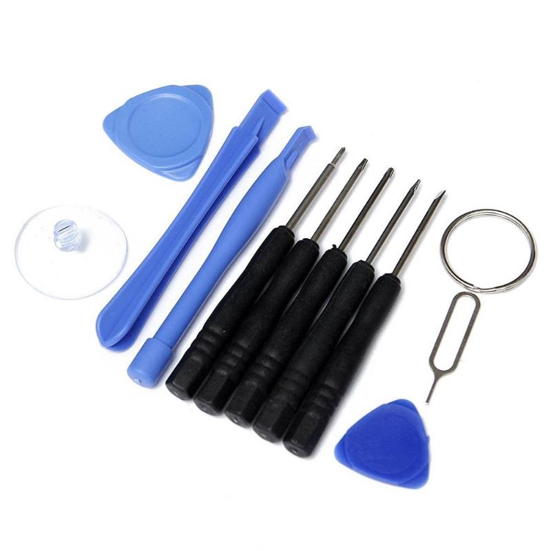 Professional 11 in 1 Cell Phones Opening Pry Repair Tool Kits Smartphone Screwdrivers Tool Set For iPhone Samsung HTC Moto Sony