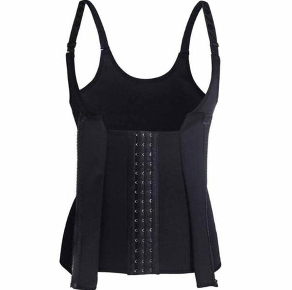 Shoulder Strap Waist Trainer Slimming Belt Vest Corset Women Zipper Hook Body Shaper Waist Cincher Slimming Weight Loss