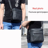 Casual Men Bag for 9 Inch iPad Handbag Men Shoulder Bags for Man Messenger Bag Business Male Crossbody Bags Travel PU Leather