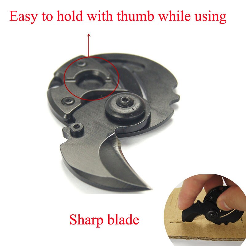 Pocket Fold Mini knife Gear Peeler Peel Combat Open Camp Coin Outdoor Self Defend EDC Opener Parcel Box Claw Package Letter