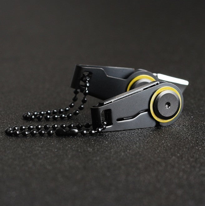 Creative Mini Folding Knives Zipper Keychain Knife Portable Outdoor Survival Emergency Tool Foldable Stainless Steel EDC Navaja