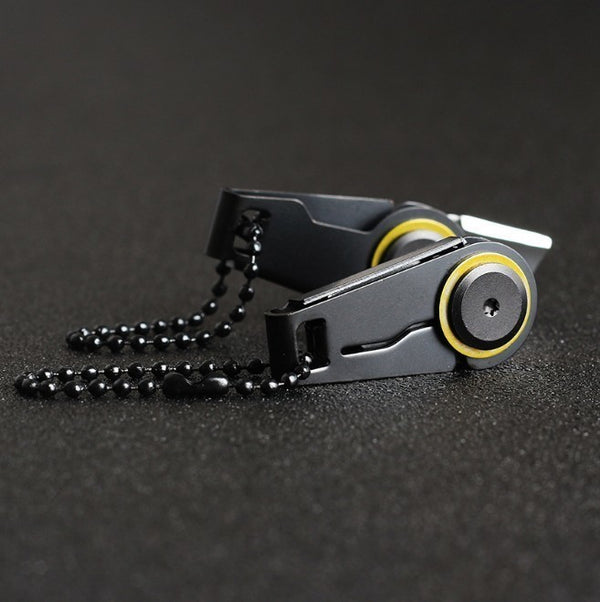 Creative Mini Folding Knives Zipper Keychain Knife Portable Outdoor Survival Emergency Tool Foldable Stainless Steel EDC Navaja