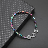 Weight Loss Magnet Anklet Colorful Stone Magnetic Therapy Bracelet Anklet Weight Loss Product Slimming Health Care jewelry