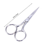 Stainless Steel Nose Hair Scissors Beard Eyebrow Facial Hairs False Eyelashes Trimmer Scissors with Sharp Edge Blades