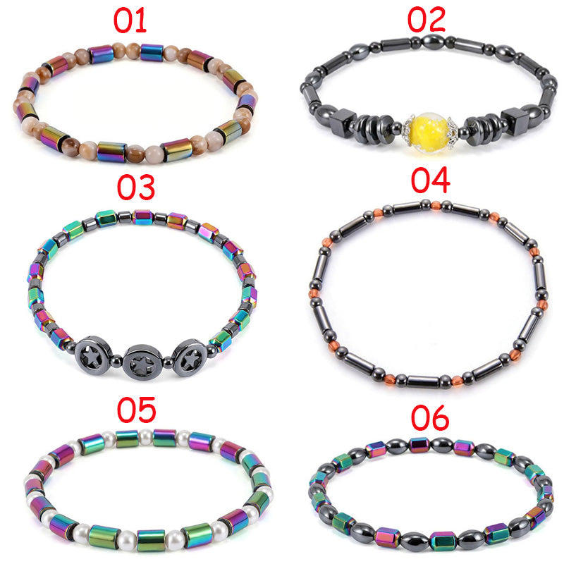 Weight Loss Magnet Anklet Colorful Stone Magnetic Therapy Bracelet Anklet Weight Loss Product Slimming Health Care jewelry Secondary image
