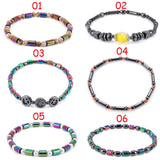 Weight Loss Magnet Anklet Colorful Stone Magnetic Therapy Bracelet Anklet Weight Loss Product Slimming Health Care jewelry