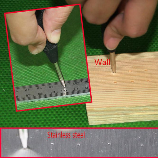 Automatic Centre Punch 5'' Automatic Center Pin Punch Strike Spring Loaded Marking Starting Holes Tool Chisel Steel