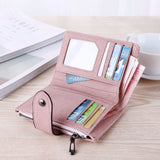Women Wallet Leather Zip Coin Purse Clutch Handbag Small Mini Card Holder Short Purse Coin ID Credit Card PU cartera mujer