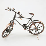 Creative Iron Art Bicycle Model Metal Handicraft Ornaments Home Decor Miniature Figurines Gift Craft For Kids Friends