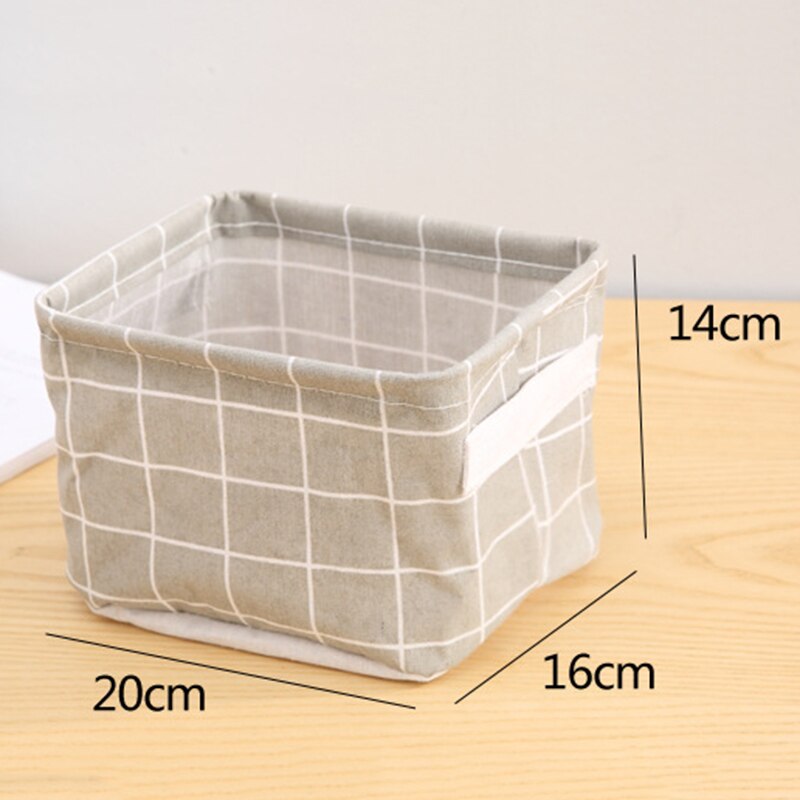 DIY Desktop Storage Basket Sundries Underwear Toy Storage Box Cosmetic Book Organizer Stationery Container Laundry Basket Main image