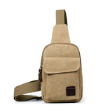 Men's Small Chest Sling Bags Travel Hiking Cross Body Messenger Shoulder Backpack Solid Men Canvas Bag Travel Bag Chestbags