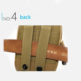 Men waist bag Casual Durable waist pack Belt Canvas Multifunction Military Bag Zipper Waterproof Waist Bag for Outdoor Wear