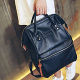 Fashion Women's Leather Backpack Anti Theft Laptop Backpack  Schoolbags For Teenager Girls Mochila Rucksack Women sac a dos