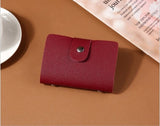 New PU Leather Function 24 Bits Card Case Business Card Holder Men Women Credit Passport Card Bag ID Passport Cover Card Wallet