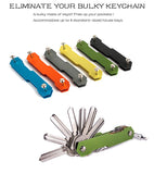 Aluminum Alloy Keychain Flexible Key Holder Clip EDC Aluminum Key Organizer Clip Keys Organizer Folder Keys Wallet Housekeeper