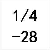 1Pc 1/4 - 20 24 27 28 32 36 40 UNC UNS UNF UNEF Right Hand US Tap Pitch Threading Tools For Mold Machining TPI 1/4"