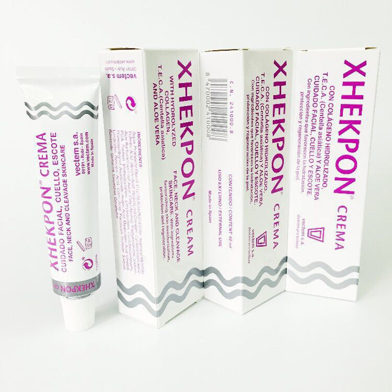 Xhekpon Crema Face Neck Cream 40ml Neckline Cream Wrinkle Smooth Anti Aging Whitening Cream Moisturizing Nourishing Neck Care