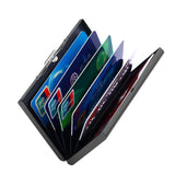Quality Stainless Steel Credit Card Holder Men Slim Anti Protect Travel ID Cardholder Women Rfid Wallet Metal Case Porte Carte