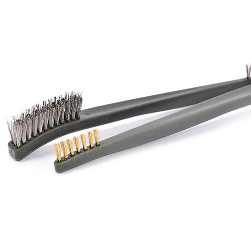 3pcs 17cm Steel / Nylon / Brass Brush + 4pcs Nylon Pick Set Suitable for Cleaning Paint / Rust / Dirt