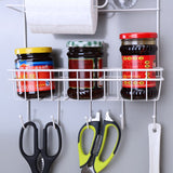 Kitchen multi-functional refrigerator hanger storage shelf for plastic wrap refrigerator side wall kitchen organizers