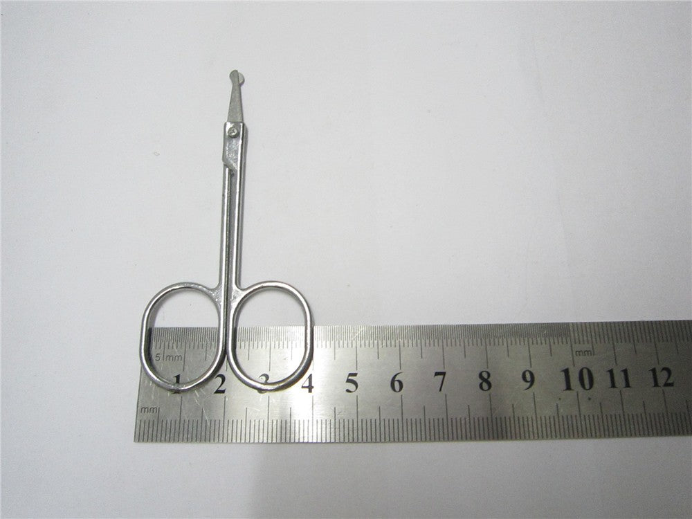Stainless Steel Beauty Mini Small Bend blade Eyebrow Eyelash scissor Trimmer Makeup Cosmetic Tool shear trim manicure