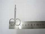Stainless Steel Beauty Mini Small Bend blade Eyebrow Eyelash scissor Trimmer Makeup Cosmetic Tool shear trim manicure