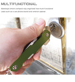 Aluminum Alloy Keychain Flexible Key Holder Clip EDC Aluminum Key Organizer Clip Keys Organizer Folder Keys Wallet Housekeeper